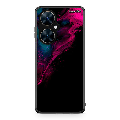 4 - Huawei Nova 11i Pink Black Watercolor case, cover, bumper