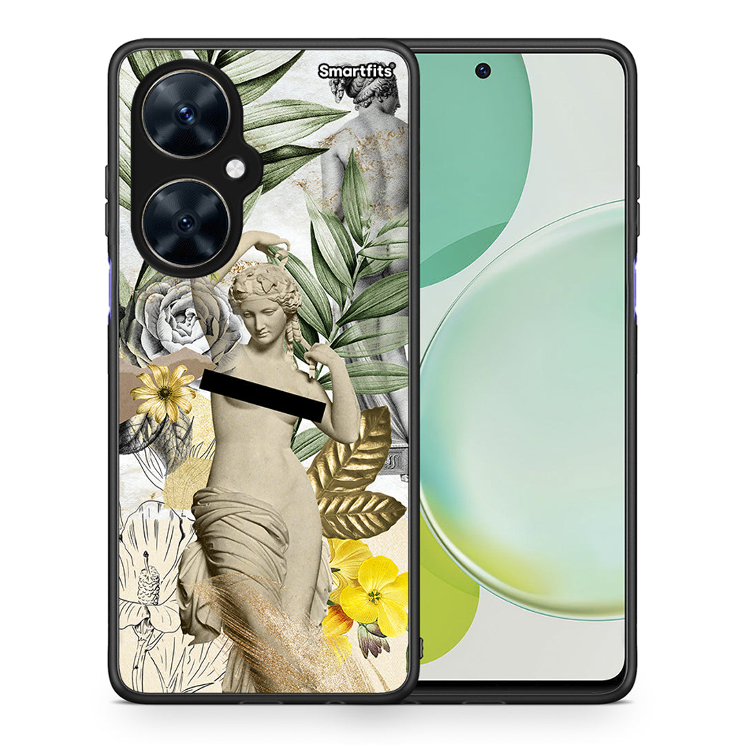 Θήκη Huawei Nova 11i Woman Statue από τη Smartfits με σχέδιο στο πίσω μέρος και μαύρο περίβλημα | Huawei Nova 11i Woman Statue case with colorful back and black bezels