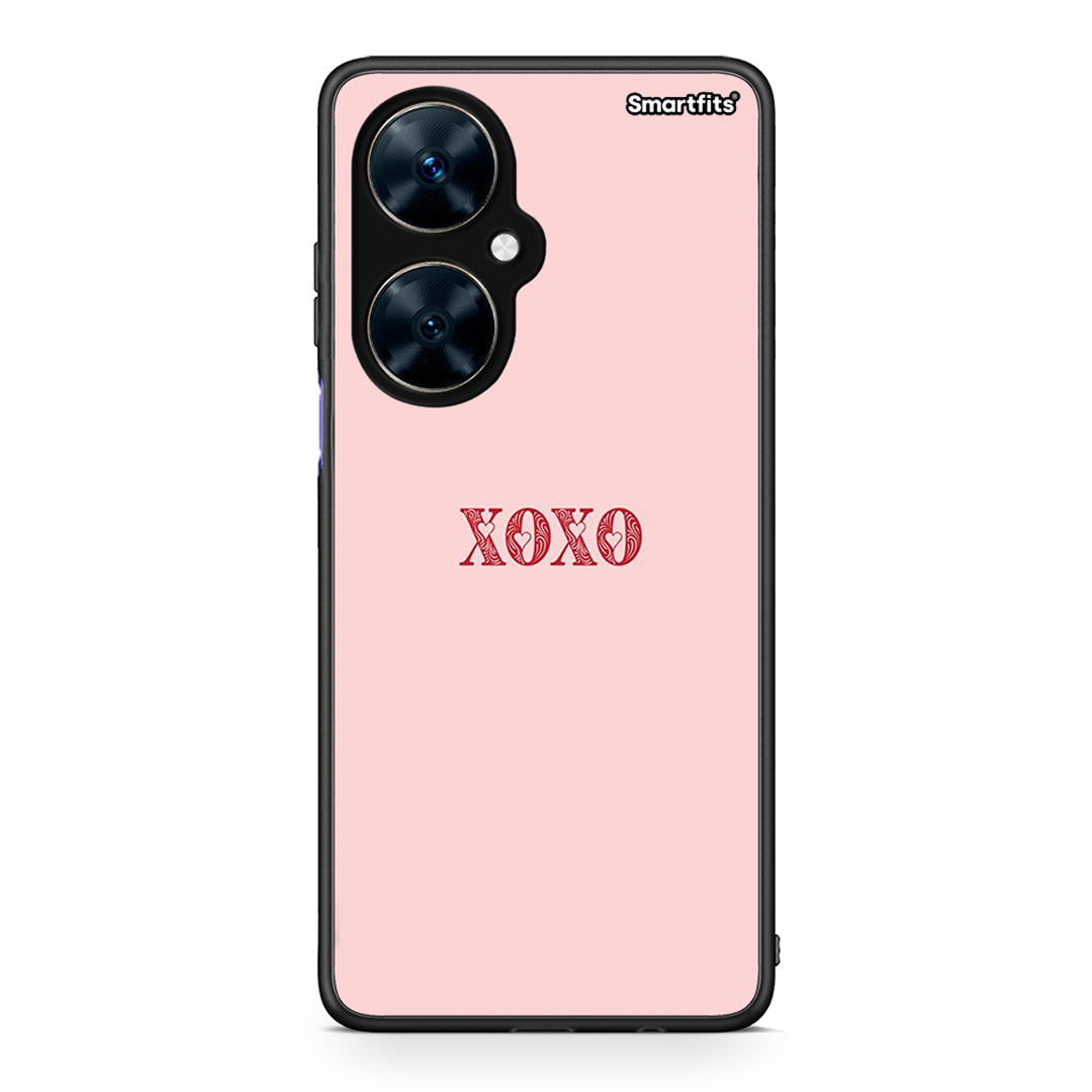 Huawei Nova 11i XOXO Love θήκη από τη Smartfits με σχέδιο στο πίσω μέρος και μαύρο περίβλημα | Smartphone case with colorful back and black bezels by Smartfits
