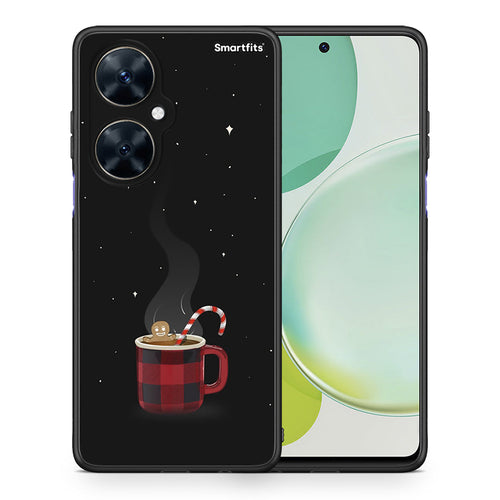 Θήκη Huawei Nova 11i Xmas Bathing από τη Smartfits με σχέδιο στο πίσω μέρος και μαύρο περίβλημα | Huawei Nova 11i Xmas Bathing case with colorful back and black bezels