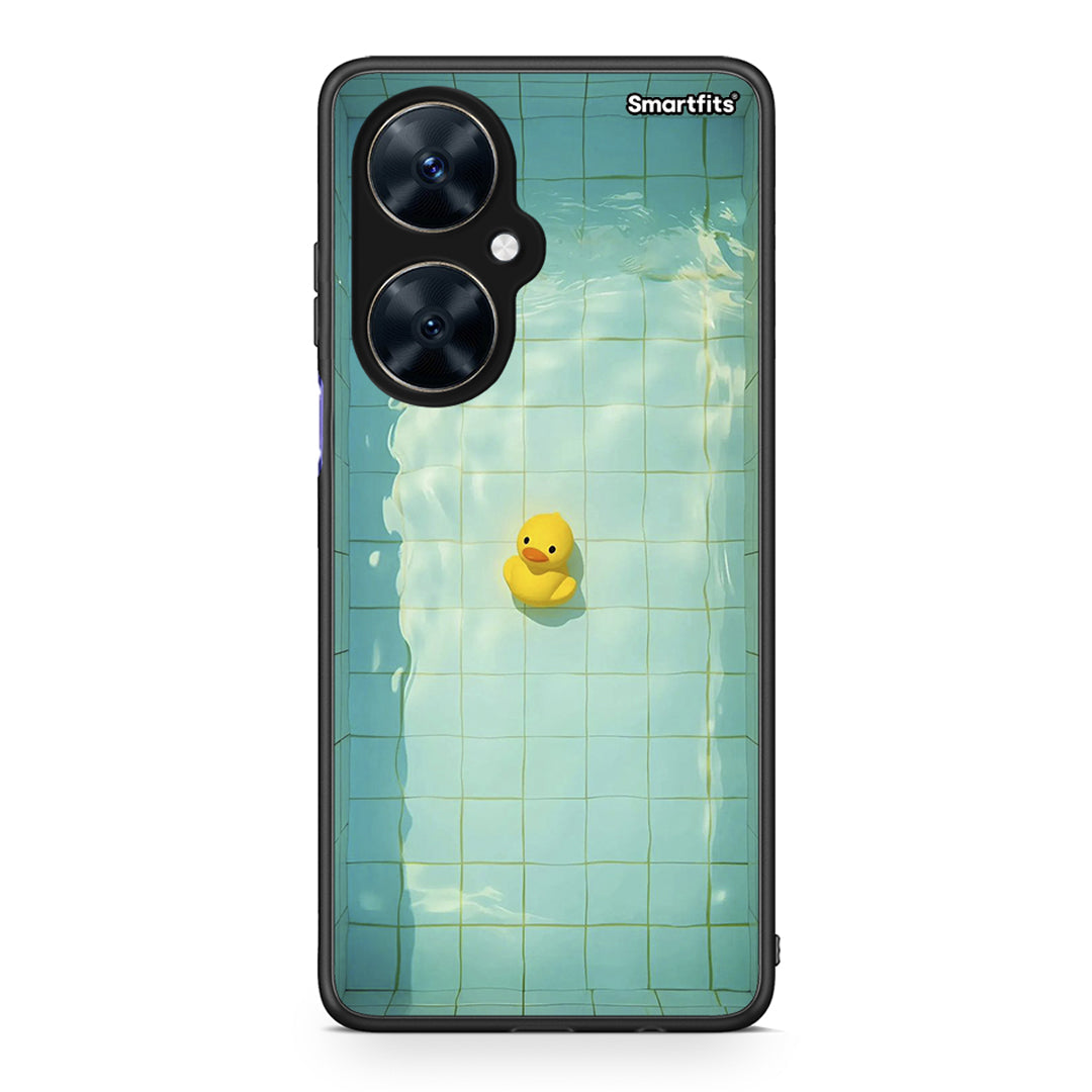 Huawei Nova 11i Yellow Duck θήκη από τη Smartfits με σχέδιο στο πίσω μέρος και μαύρο περίβλημα | Smartphone case with colorful back and black bezels by Smartfits