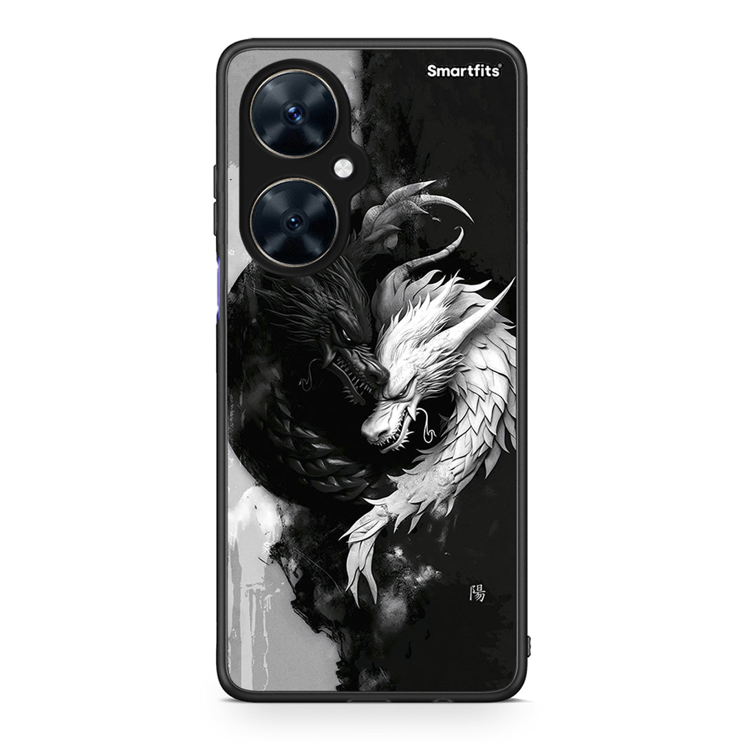 Huawei Nova 11i Yin Yang Θήκη από τη Smartfits με σχέδιο στο πίσω μέρος και μαύρο περίβλημα | Smartphone case with colorful back and black bezels by Smartfits
