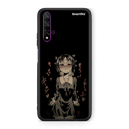 Huawei Nova 5T Anime Girl θήκη από τη Smartfits με σχέδιο στο πίσω μέρος και μαύρο περίβλημα | Smartphone case with colorful back and black bezels by Smartfits