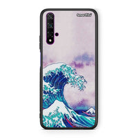 Thumbnail for Huawei Nova 5T Blue Waves θήκη από τη Smartfits με σχέδιο στο πίσω μέρος και μαύρο περίβλημα | Smartphone case with colorful back and black bezels by Smartfits