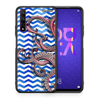 Thumbnail for Θήκη Huawei Nova 5T/Honor 20 Chevron Devilfish από τη Smartfits με σχέδιο στο πίσω μέρος και μαύρο περίβλημα | Huawei Nova 5T/Honor 20 Chevron Devilfish case with colorful back and black bezels