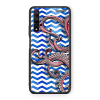 Thumbnail for Huawei Nova 5T Chevron Devilfish θήκη από τη Smartfits με σχέδιο στο πίσω μέρος και μαύρο περίβλημα | Smartphone case with colorful back and black bezels by Smartfits