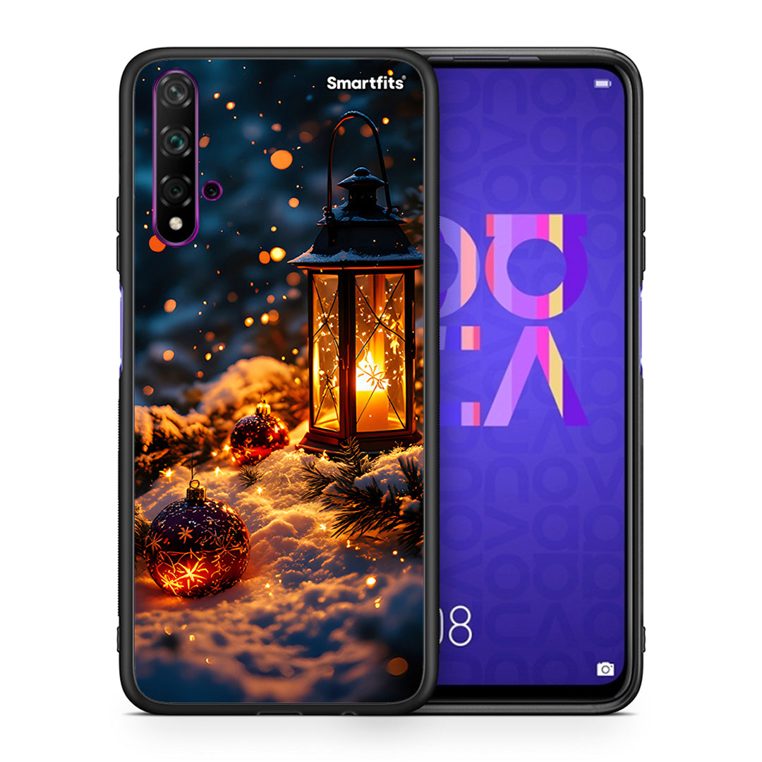 Θήκη Huawei Nova 5T/Honor 20 Christmas Ornaments από τη Smartfits με σχέδιο στο πίσω μέρος και μαύρο περίβλημα | Huawei Nova 5T/Honor 20 Christmas Ornaments case with colorful back and black bezels