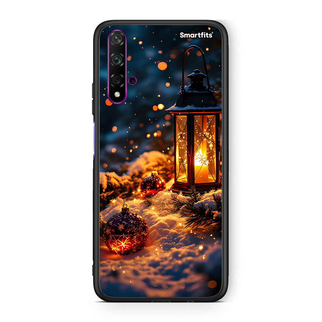 Huawei Nova 5T Christmas Ornaments θήκη από τη Smartfits με σχέδιο στο πίσω μέρος και μαύρο περίβλημα | Smartphone case with colorful back and black bezels by Smartfits