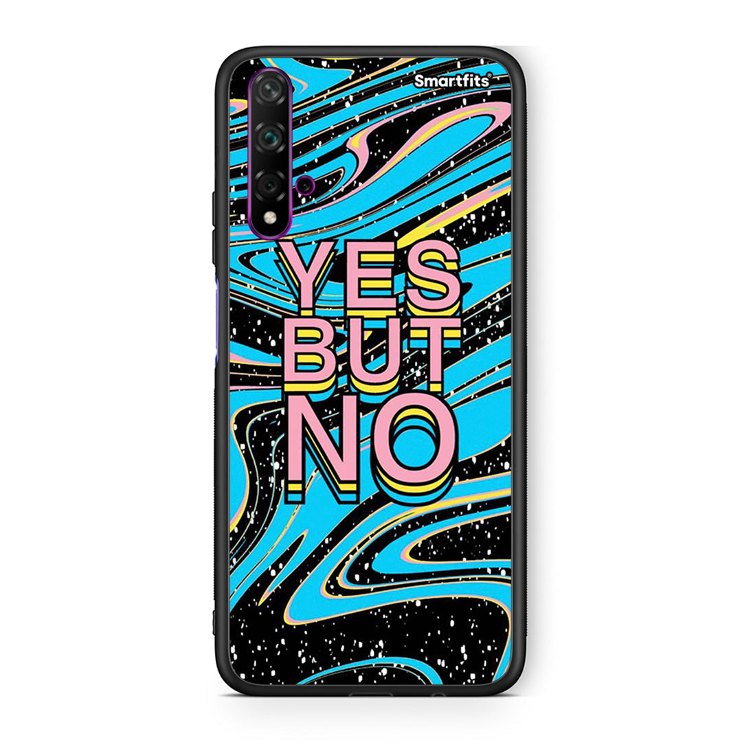Huawei Nova 5T Yes But No θήκη από τη Smartfits με σχέδιο στο πίσω μέρος και μαύρο περίβλημα | Smartphone case with colorful back and black bezels by Smartfits