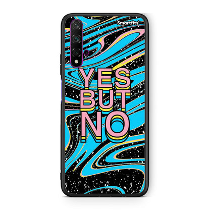 Huawei Nova 5T Yes But No θήκη από τη Smartfits με σχέδιο στο πίσω μέρος και μαύρο περίβλημα | Smartphone case with colorful back and black bezels by Smartfits
