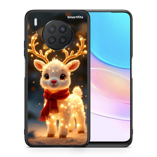 Θήκη Huawei Nova 8i / Honor 50 Lite Christmas Cutie από τη Smartfits με σχέδιο στο πίσω μέρος και μαύρο περίβλημα | Huawei Nova 8i / Honor 50 Lite Christmas Cutie case with colorful back and black bezels