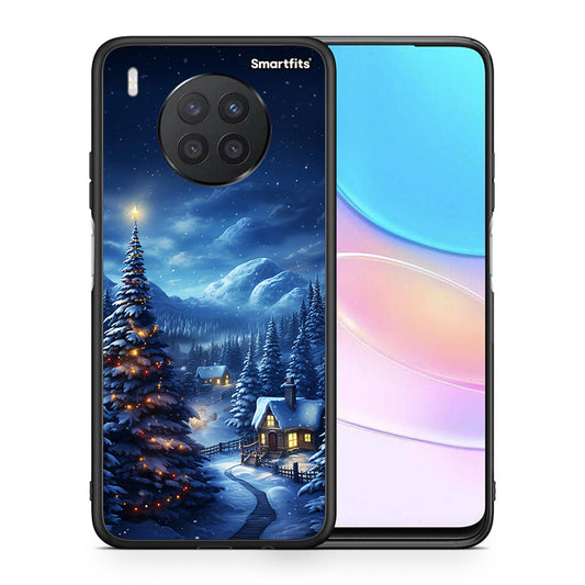 Θήκη Huawei Nova 8i / Honor 50 Lite Christmas Scenery από τη Smartfits με σχέδιο στο πίσω μέρος και μαύρο περίβλημα | Huawei Nova 8i / Honor 50 Lite Christmas Scenery case with colorful back and black bezels