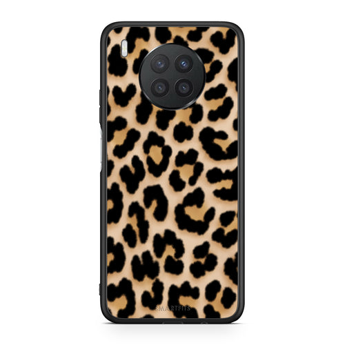 Θήκη Huawei Nova 8i / Honor 50 Lite Leopard Print Tan Small από τη Smartfits με σχέδιο στο πίσω μέρος και μαύρο περίβλημα | Huawei Nova 8i / Honor 50 Lite Leopard Print Tan Small case with colorful back and black bezels