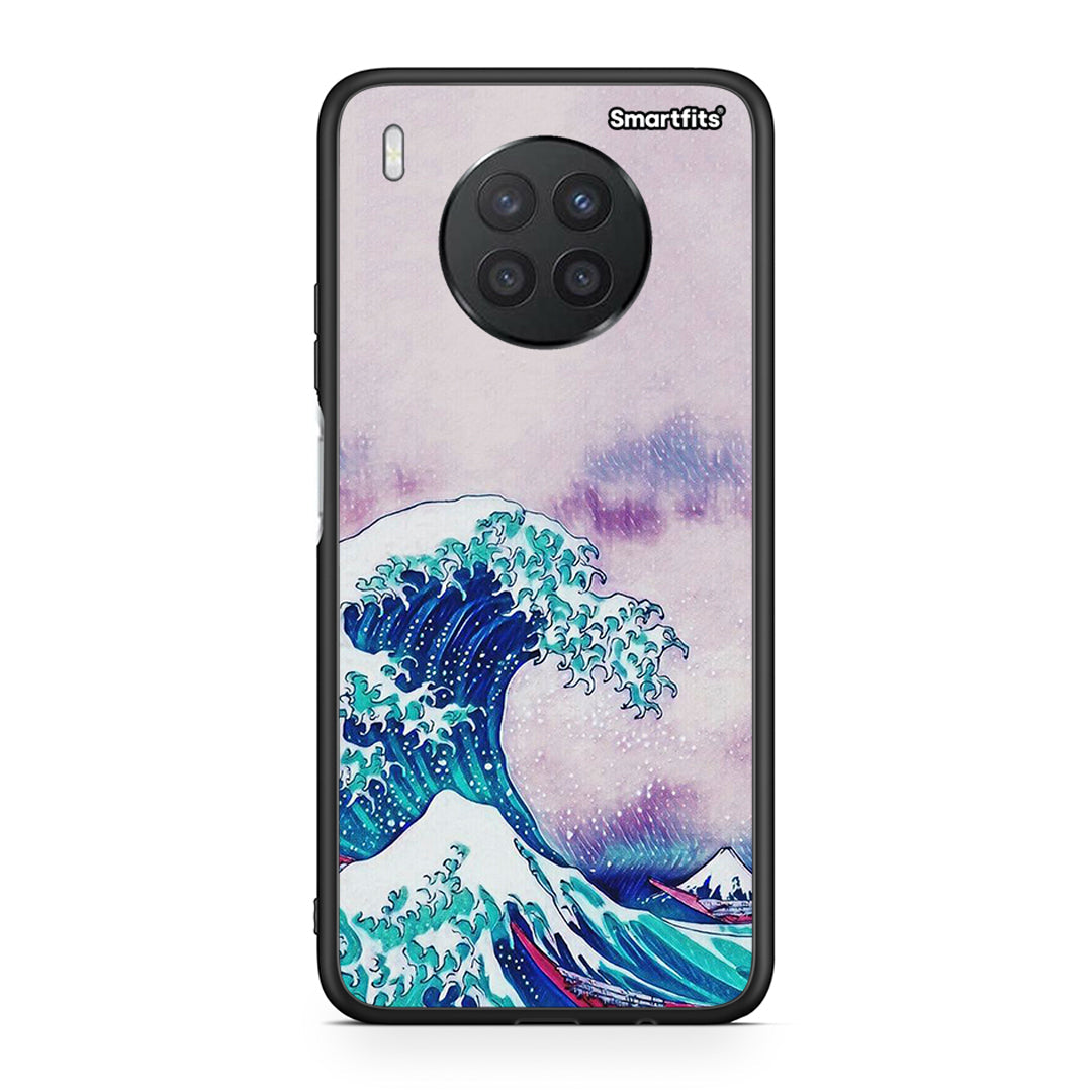 Huawei Nova 8i / Honor 50 Lite Blue Waves θήκη από τη Smartfits με σχέδιο στο πίσω μέρος και μαύρο περίβλημα | Smartphone case with colorful back and black bezels by Smartfits