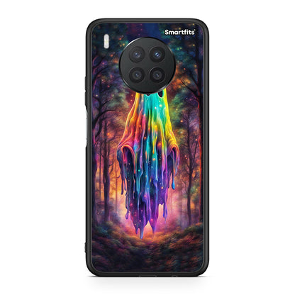 Huawei Nova 8i / Honor 50 Lite Halloween Ghost θήκη από τη Smartfits με σχέδιο στο πίσω μέρος και μαύρο περίβλημα | Smartphone case with colorful back and black bezels by Smartfits