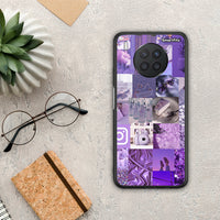 Thumbnail for Purple Aesthetic Collage - Huawei Nova 8i / Honor 50 Lite θήκη