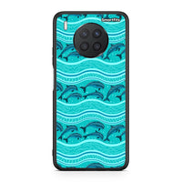 Thumbnail for Huawei Nova 8i / Honor 50 Lite Swimming Dolphins θήκη από τη Smartfits με σχέδιο στο πίσω μέρος και μαύρο περίβλημα | Smartphone case with colorful back and black bezels by Smartfits
