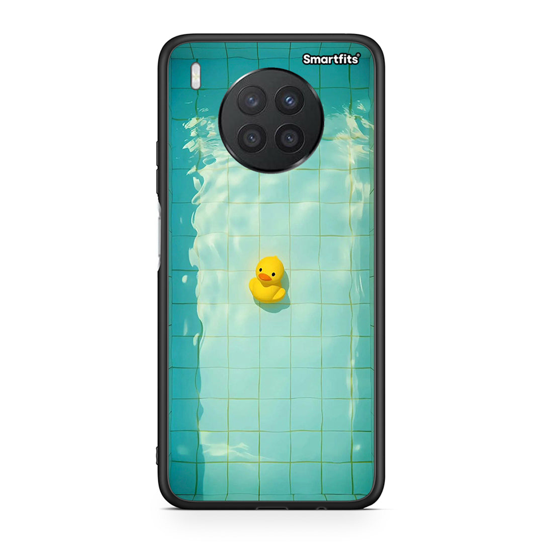 Huawei Nova 8i / Honor 50 Lite Yellow Duck θήκη από τη Smartfits με σχέδιο στο πίσω μέρος και μαύρο περίβλημα | Smartphone case with colorful back and black bezels by Smartfits
