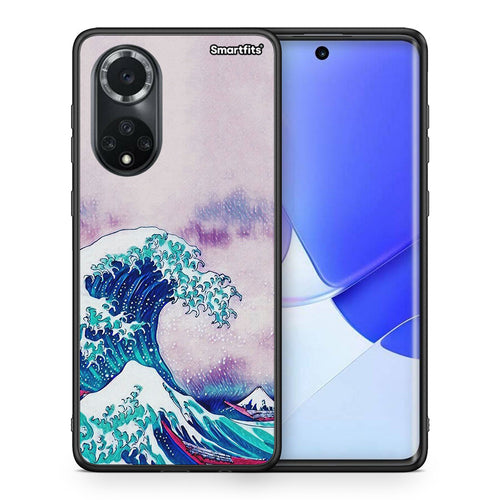 Θήκη Huawei Nova 9/Honor 50 Blue Waves από τη Smartfits με σχέδιο στο πίσω μέρος και μαύρο περίβλημα | Huawei Nova 9/Honor 50 Blue Waves case with colorful back and black bezels