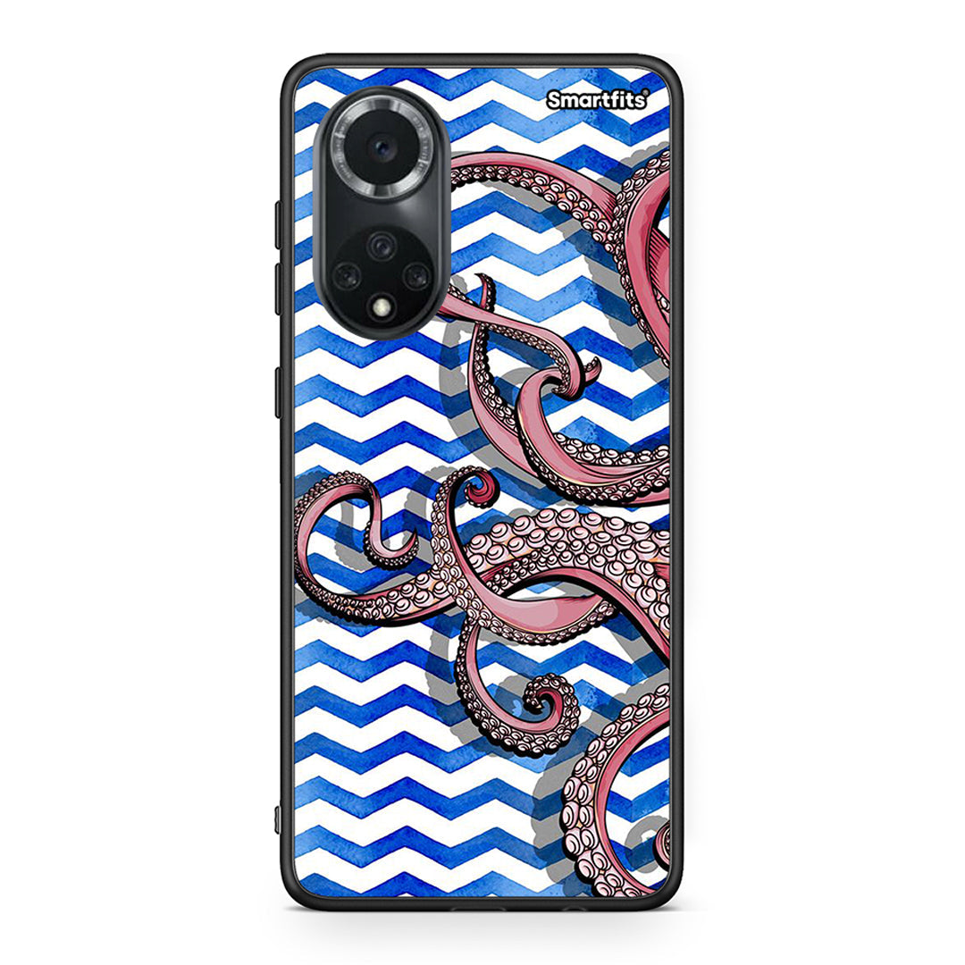 Huawei Nova 9/Honor 50 Chevron Devilfish θήκη από τη Smartfits με σχέδιο στο πίσω μέρος και μαύρο περίβλημα | Smartphone case with colorful back and black bezels by Smartfits