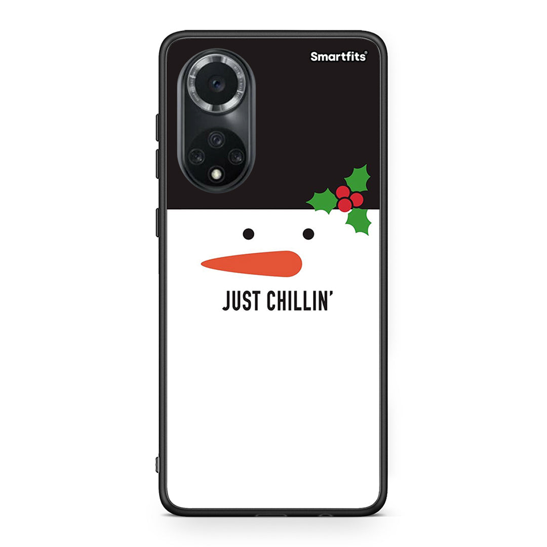 Huawei Nova 9/Honor 50 Christmas Chillin θήκη από τη Smartfits με σχέδιο στο πίσω μέρος και μαύρο περίβλημα | Smartphone case with colorful back and black bezels by Smartfits