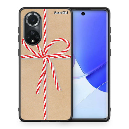 Θήκη Huawei Nova 9/Honor 50 Christmas Gift από τη Smartfits με σχέδιο στο πίσω μέρος και μαύρο περίβλημα | Huawei Nova 9/Honor 50 Christmas Gift case with colorful back and black bezels
