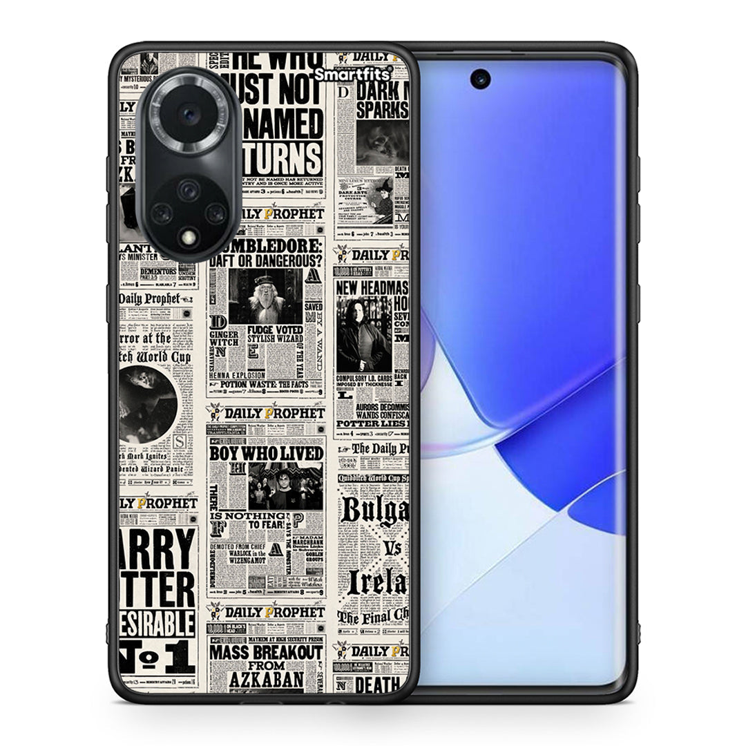 Θήκη Huawei Nova 9/Honor 50 Harry Paper από τη Smartfits με σχέδιο στο πίσω μέρος και μαύρο περίβλημα | Huawei Nova 9/Honor 50 Harry Paper case with colorful back and black bezels