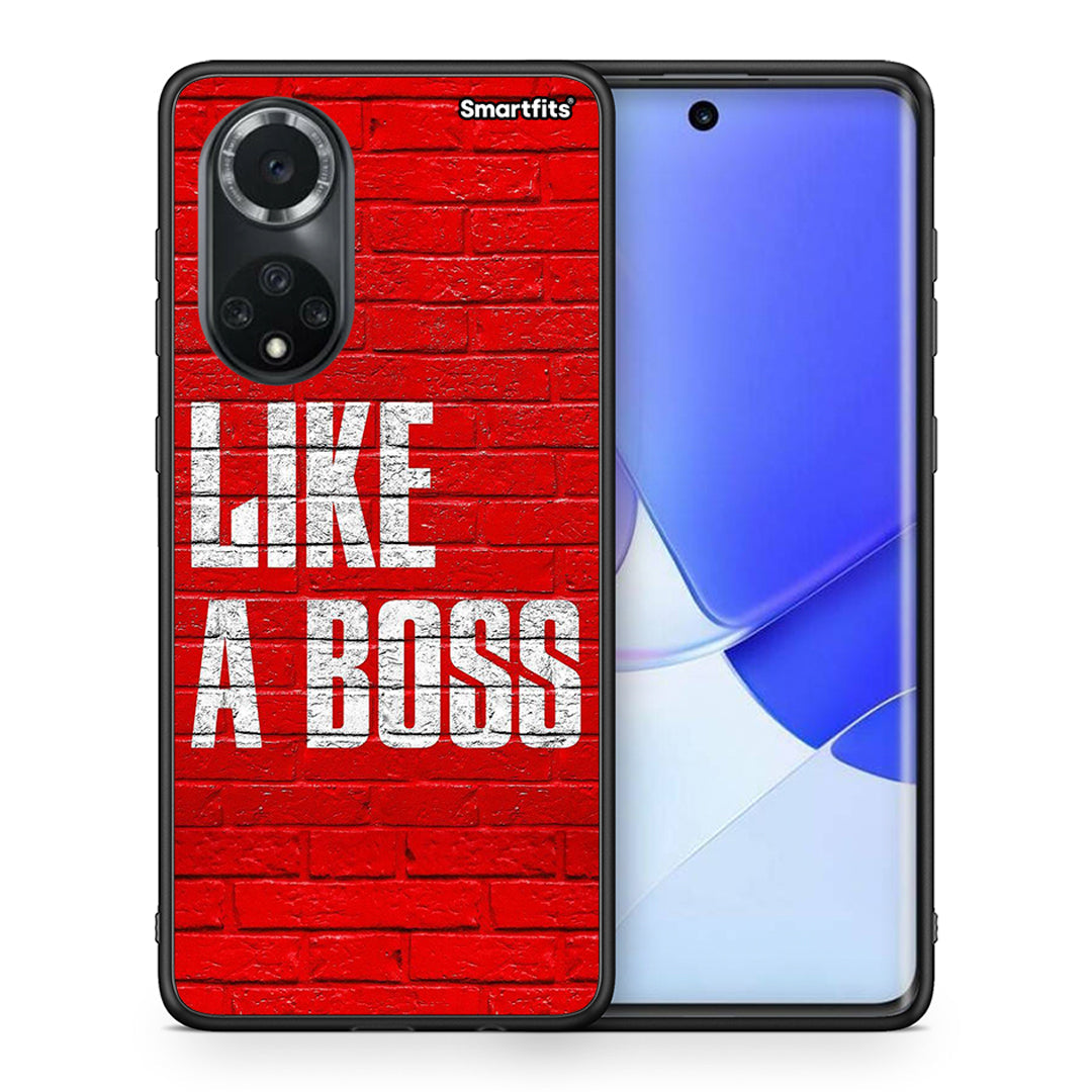 Θήκη Huawei Nova 9/Honor 50 Like A Boss από τη Smartfits με σχέδιο στο πίσω μέρος και μαύρο περίβλημα | Huawei Nova 9/Honor 50 Like A Boss case with colorful back and black bezels