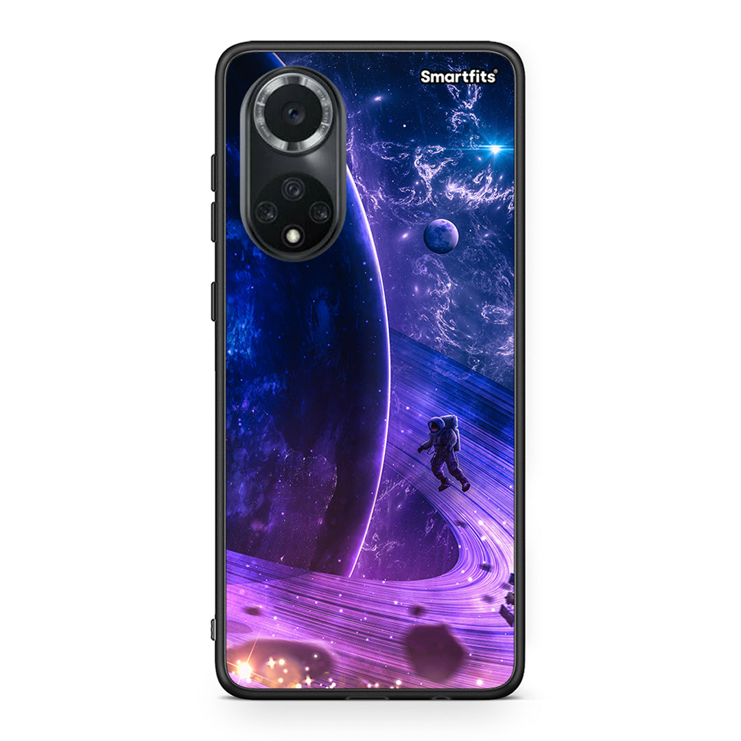 Huawei Nova 9/Honor 50 Lost Astronaut θήκη από τη Smartfits με σχέδιο στο πίσω μέρος και μαύρο περίβλημα | Smartphone case with colorful back and black bezels by Smartfits
