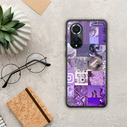 Purple Aesthetic Collage - Huawei Nova 9 / Honor 50 θήκη