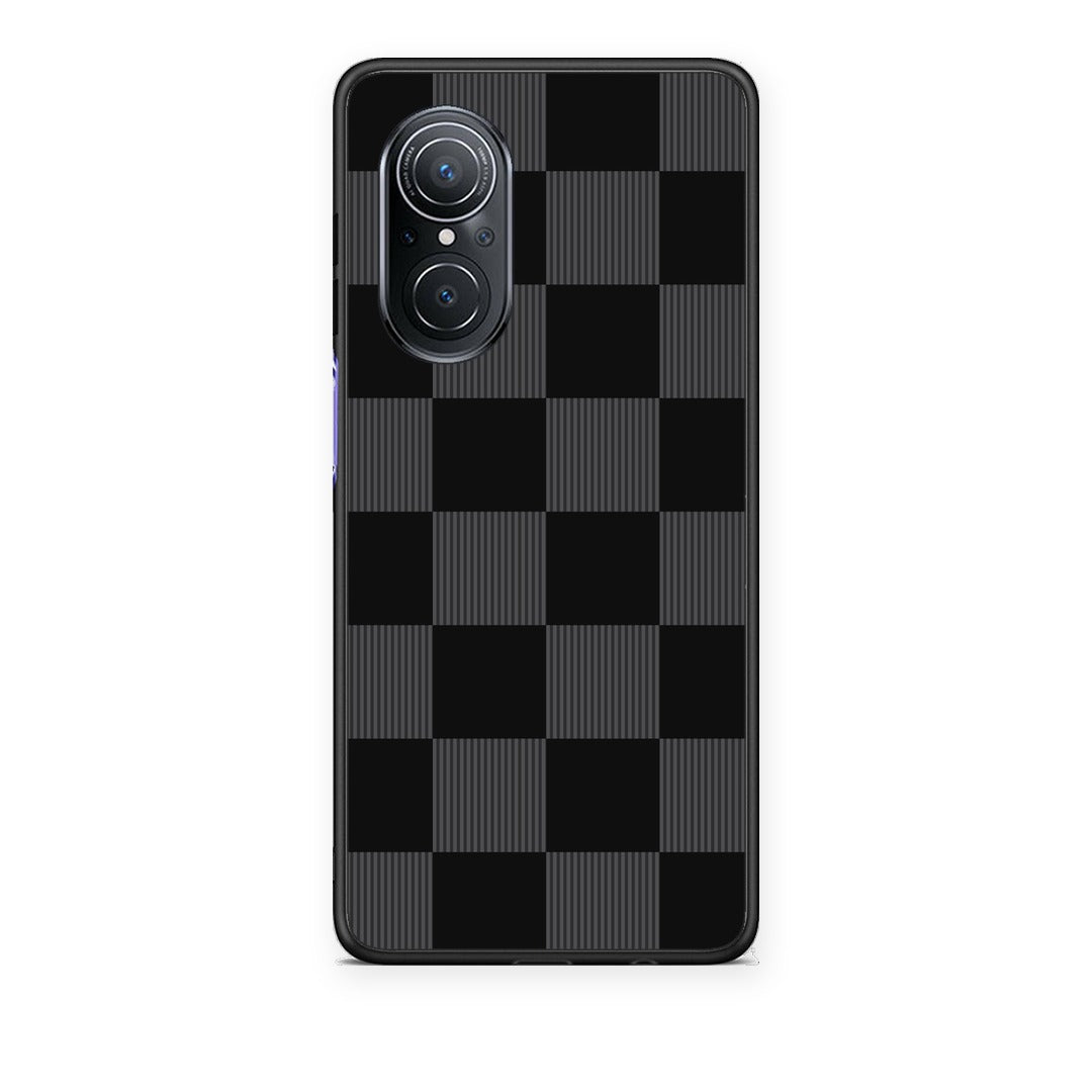 Θήκη Huawei Nova 9 SE Black and Charcoal Striped Checks από τη Smartfits με σχέδιο στο πίσω μέρος και μαύρο περίβλημα | Huawei Nova 9 SE Black and Charcoal Striped Checks case with colorful back and black bezels