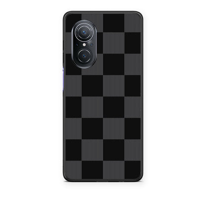 Θήκη Huawei Nova 9 SE Black and Charcoal Striped Checks από τη Smartfits με σχέδιο στο πίσω μέρος και μαύρο περίβλημα | Huawei Nova 9 SE Black and Charcoal Striped Checks case with colorful back and black bezels