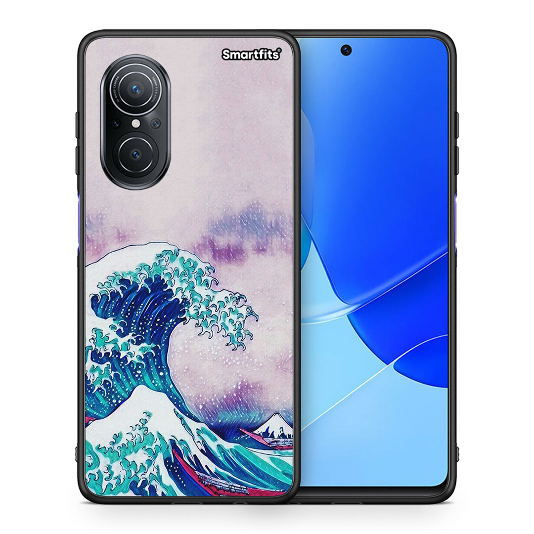 Θήκη Huawei Nova 9 SE Blue Waves από τη Smartfits με σχέδιο στο πίσω μέρος και μαύρο περίβλημα | Huawei Nova 9 SE Blue Waves case with colorful back and black bezels
