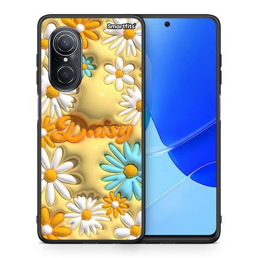 Θήκη Huawei Nova 9 SE Bubble Daisies από τη Smartfits με σχέδιο στο πίσω μέρος και μαύρο περίβλημα | Huawei Nova 9 SE Bubble Daisies case with colorful back and black bezels