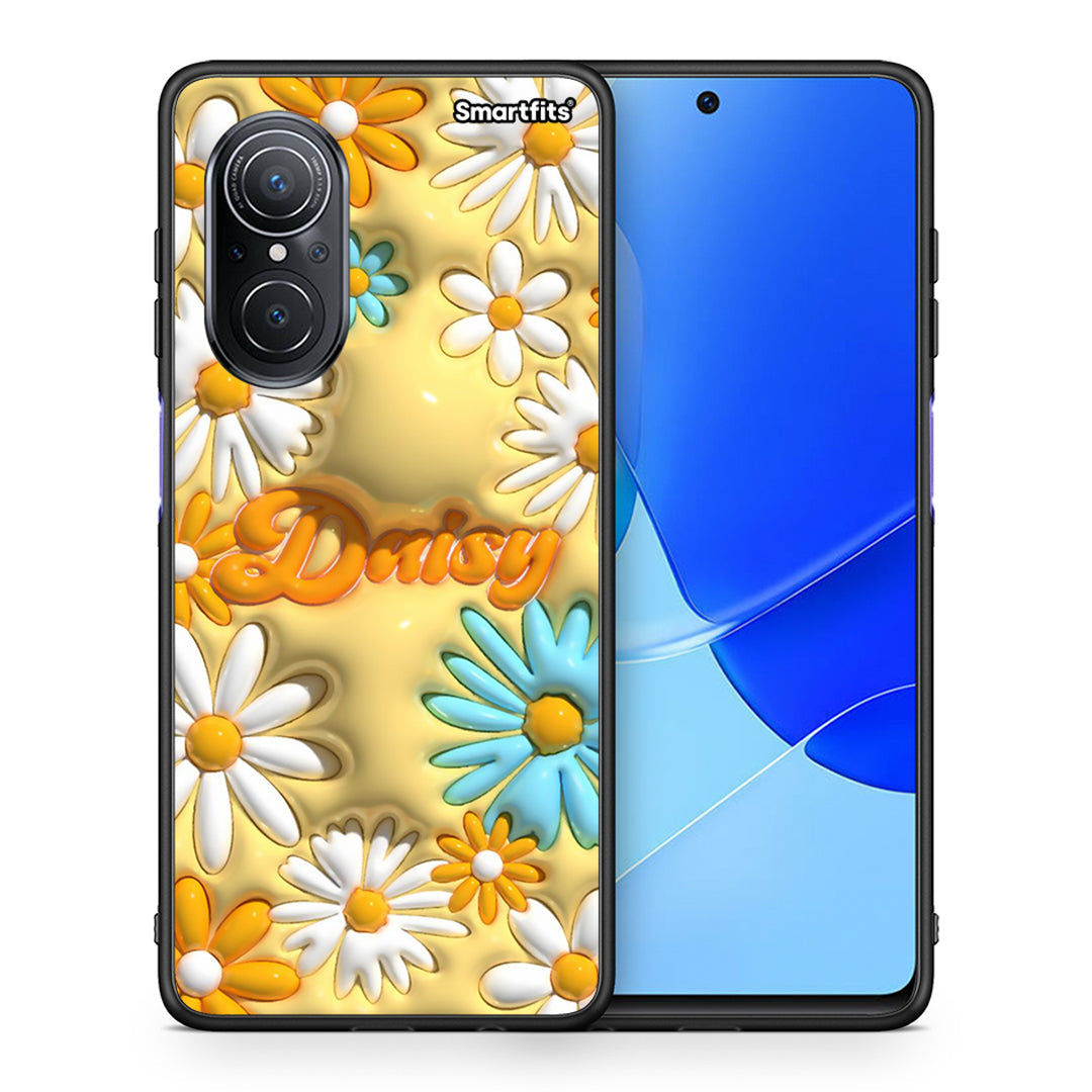 Θήκη Huawei Nova 9 SE Bubble Daisies από τη Smartfits με σχέδιο στο πίσω μέρος και μαύρο περίβλημα | Huawei Nova 9 SE Bubble Daisies case with colorful back and black bezels