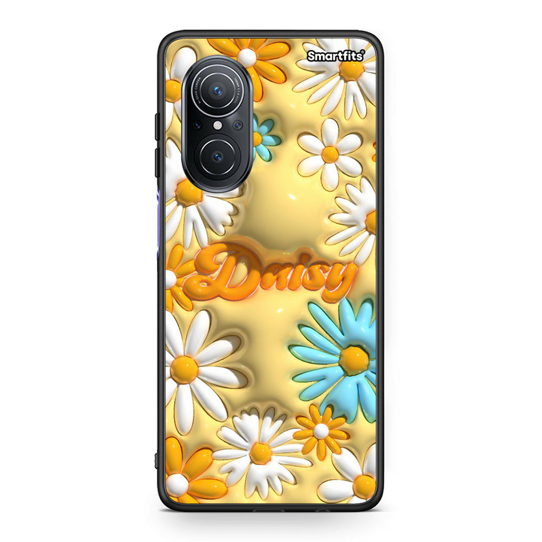 Huawei Nova 9 SE Bubble Daisies θήκη από τη Smartfits με σχέδιο στο πίσω μέρος και μαύρο περίβλημα | Smartphone case with colorful back and black bezels by Smartfits