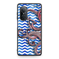 Thumbnail for Huawei Nova 9 SE Chevron Devilfish θήκη από τη Smartfits με σχέδιο στο πίσω μέρος και μαύρο περίβλημα | Smartphone case with colorful back and black bezels by Smartfits