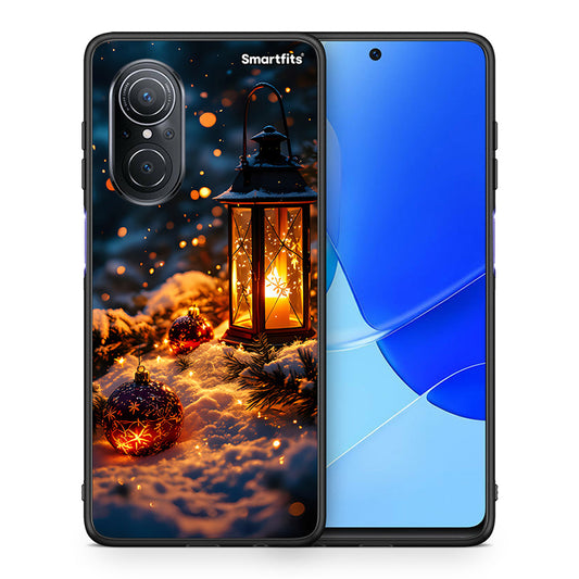 Θήκη Huawei Nova 9 SE Christmas Ornaments από τη Smartfits με σχέδιο στο πίσω μέρος και μαύρο περίβλημα | Huawei Nova 9 SE Christmas Ornaments case with colorful back and black bezels
