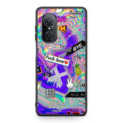 Huawei Nova 9 SE Game Over θήκη από τη Smartfits με σχέδιο στο πίσω μέρος και μαύρο περίβλημα | Smartphone case with colorful back and black bezels by Smartfits