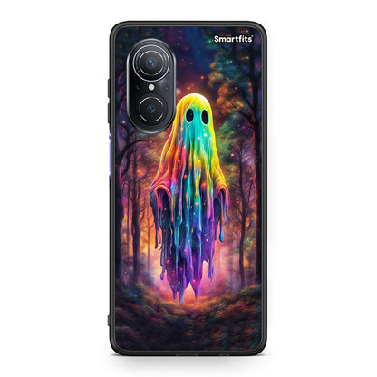 Huawei Nova 9 SE Halloween Ghost θήκη από τη Smartfits με σχέδιο στο πίσω μέρος και μαύρο περίβλημα | Smartphone case with colorful back and black bezels by Smartfits