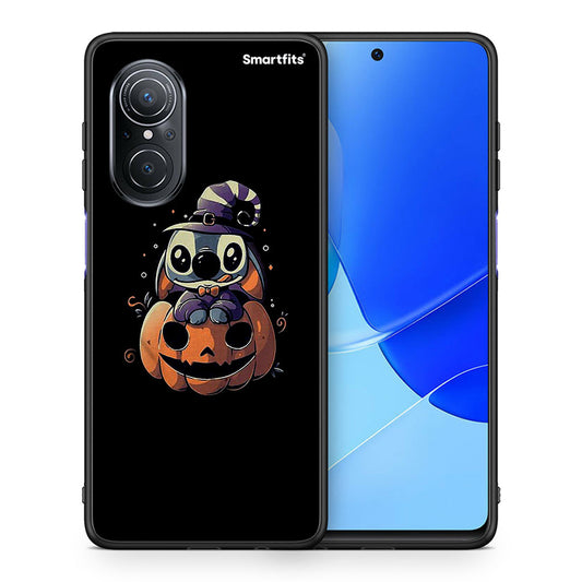 Θήκη Huawei Nova 9 SE Halloween Stitch από τη Smartfits με σχέδιο στο πίσω μέρος και μαύρο περίβλημα | Huawei Nova 9 SE Halloween Stitch case with colorful back and black bezels