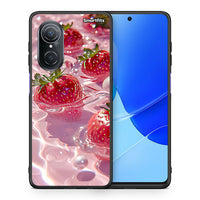 Thumbnail for Θήκη Huawei Nova 9 SE Juicy Strawberries από τη Smartfits με σχέδιο στο πίσω μέρος και μαύρο περίβλημα | Huawei Nova 9 SE Juicy Strawberries case with colorful back and black bezels