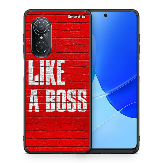 Θήκη Huawei Nova 9 SE Like A Boss από τη Smartfits με σχέδιο στο πίσω μέρος και μαύρο περίβλημα | Huawei Nova 9 SE Like A Boss case with colorful back and black bezels