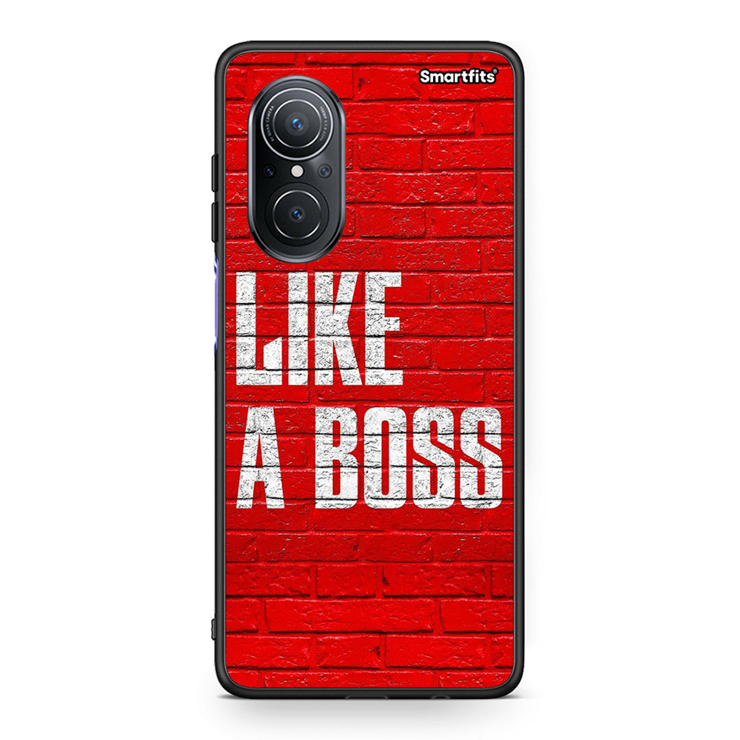 Huawei Nova 9 SE Like A Boss θήκη από τη Smartfits με σχέδιο στο πίσω μέρος και μαύρο περίβλημα | Smartphone case with colorful back and black bezels by Smartfits