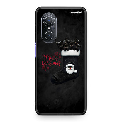 Huawei Nova 9 SE Merry Cat Christmas θήκη από τη Smartfits με σχέδιο στο πίσω μέρος και μαύρο περίβλημα | Smartphone case with colorful back and black bezels by Smartfits