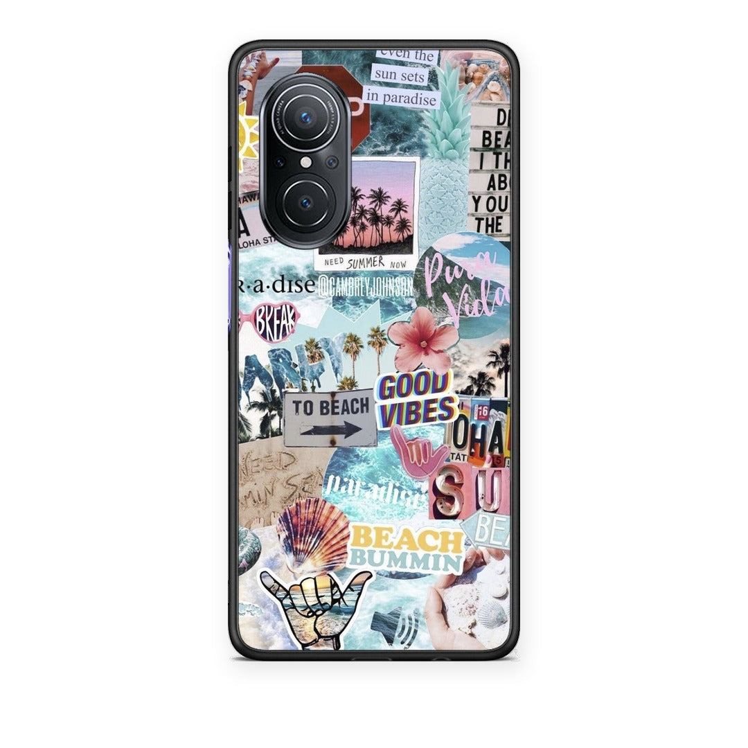 Θήκη Huawei Nova 9 SE Summer Vibes από τη Smartfits με σχέδιο στο πίσω μέρος και μαύρο περίβλημα | Huawei Nova 9 SE Summer Vibes case with colorful back and black bezels