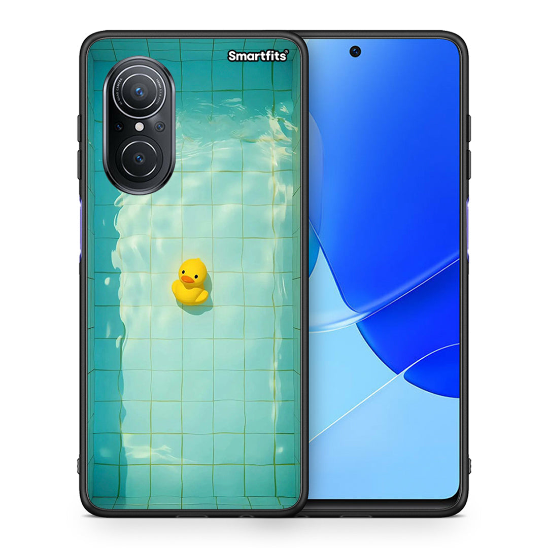 Θήκη Huawei Nova 9 SE Yellow Duck από τη Smartfits με σχέδιο στο πίσω μέρος και μαύρο περίβλημα | Huawei Nova 9 SE Yellow Duck case with colorful back and black bezels