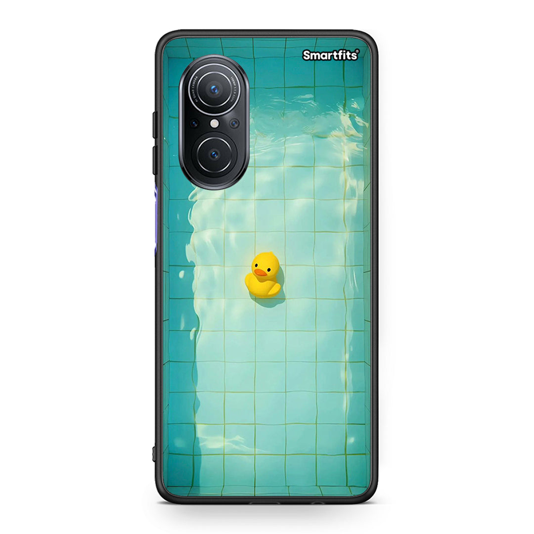 Huawei Nova 9 SE Yellow Duck θήκη από τη Smartfits με σχέδιο στο πίσω μέρος και μαύρο περίβλημα | Smartphone case with colorful back and black bezels by Smartfits