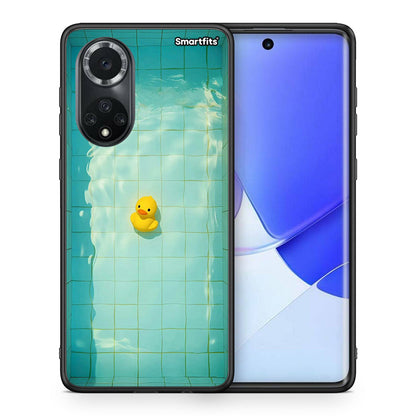 Θήκη Huawei Nova 9/Honor 50 Yellow Duck από τη Smartfits με σχέδιο στο πίσω μέρος και μαύρο περίβλημα | Huawei Nova 9/Honor 50 Yellow Duck case with colorful back and black bezels