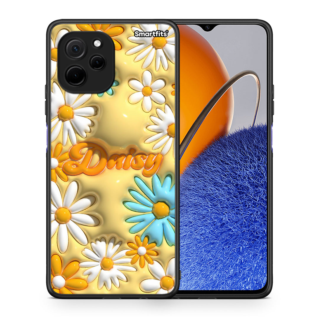 Θήκη Huawei Nova Y61 Bubble Daisies από τη Smartfits με σχέδιο στο πίσω μέρος και μαύρο περίβλημα | Huawei Nova Y61 Bubble Daisies Case with Colorful Back and Black Bezels